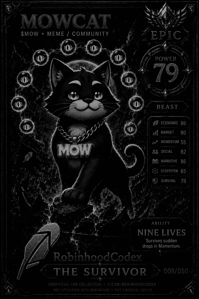 MOWCAT card — sealed
