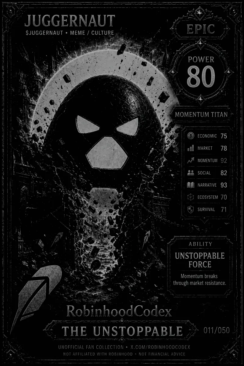 JUGGERNAUT card — sealed