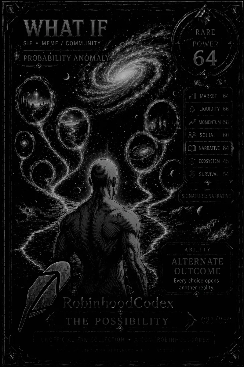 WHAT IF card — sealed