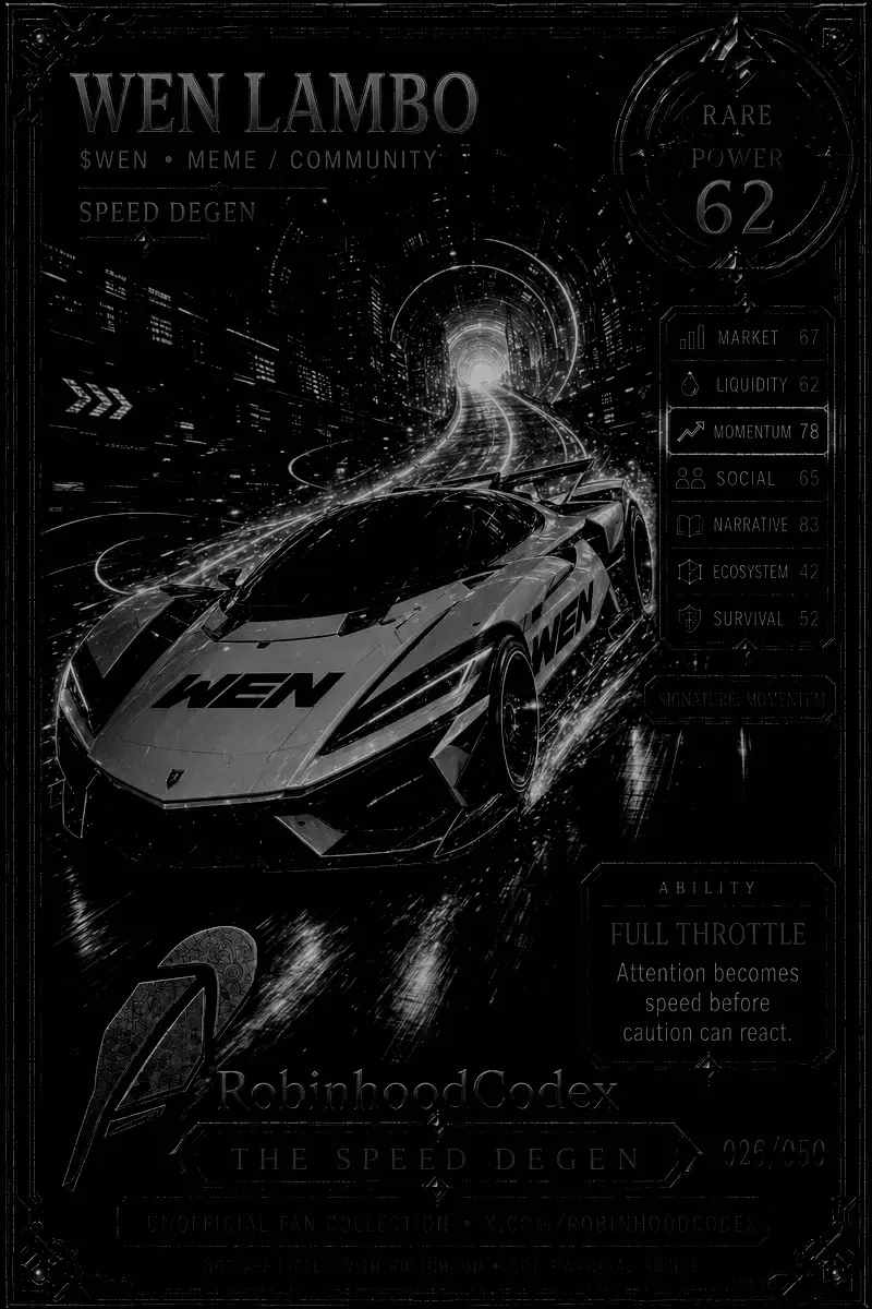 WEN LAMBO card — sealed