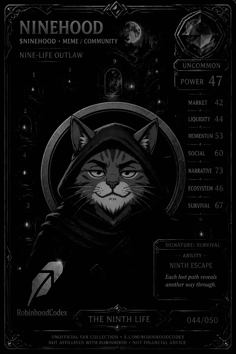 NINEHOOD card — sealed