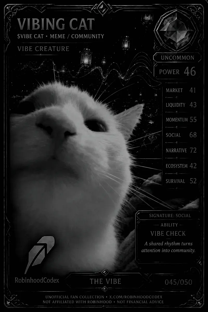 VIBING CAT card — sealed