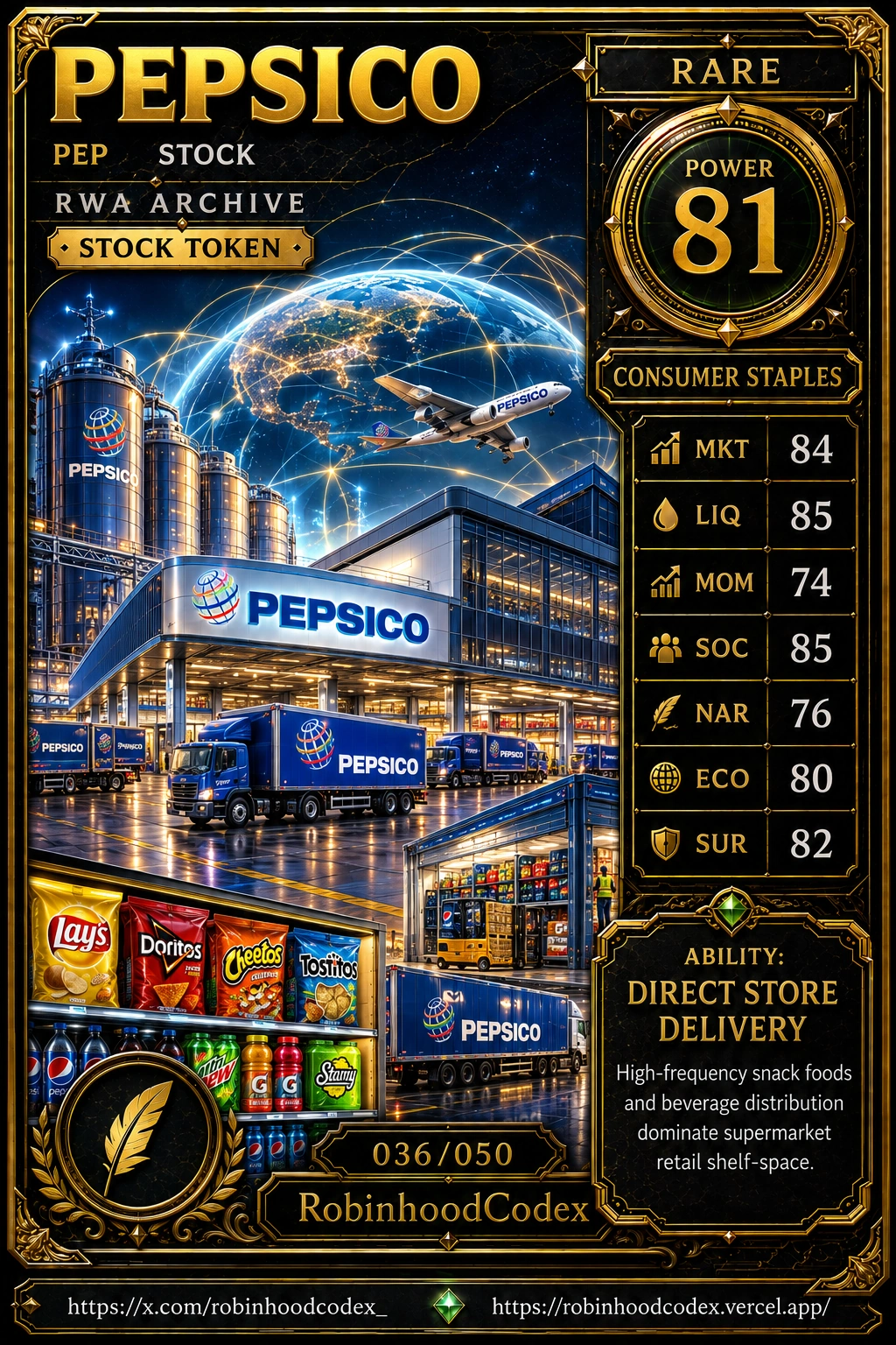 PEPSICO (PEP) RWA Card #036