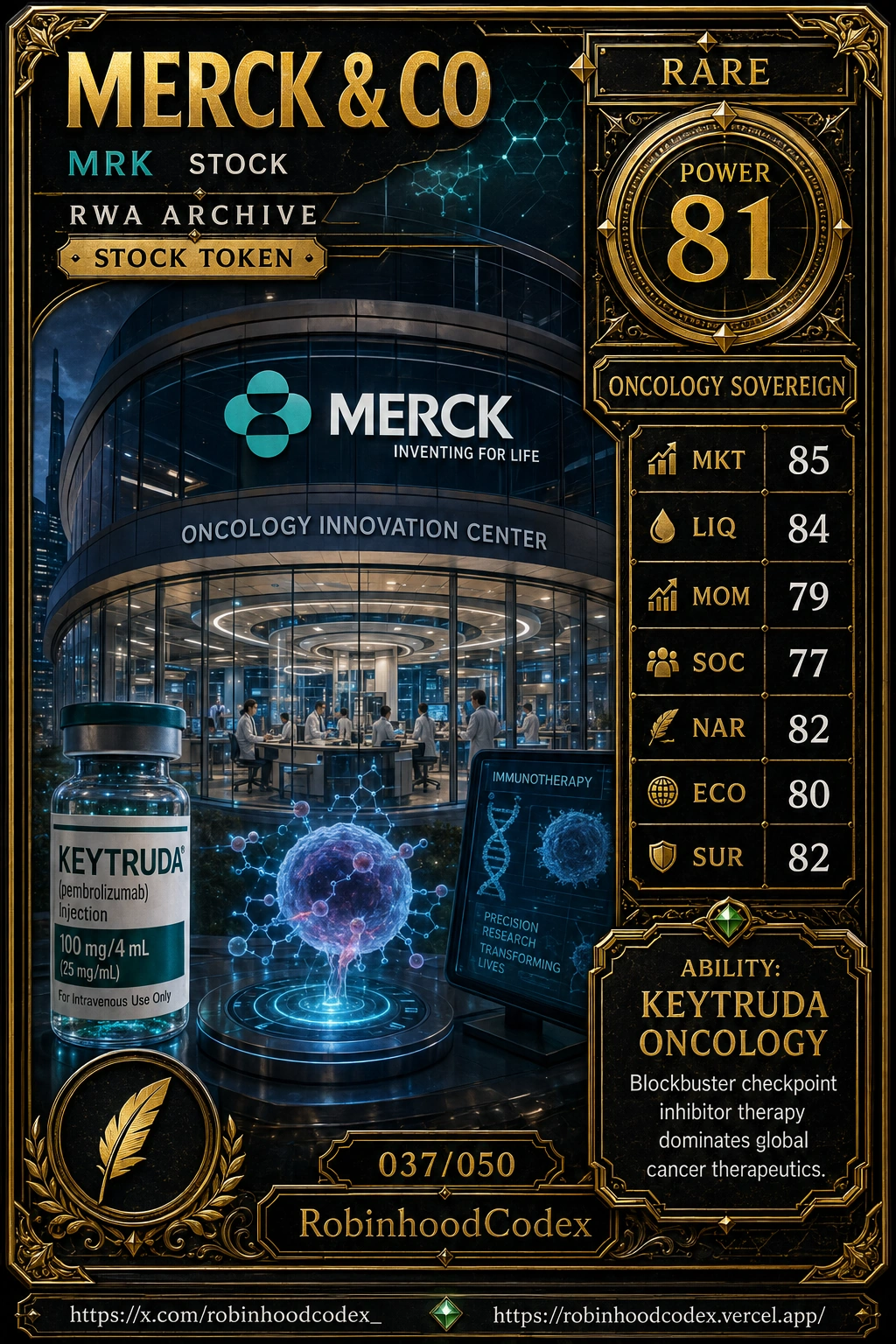 MERCK & CO (MRK) RWA Card #037